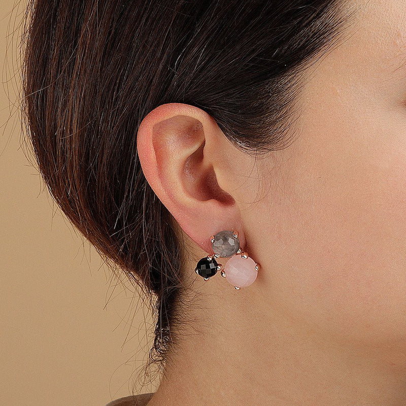 Bronzallure Trilogy Felicia Stud Earrings